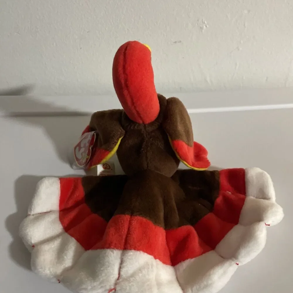 Ty Beanie Babies - Gobbles the Turkey, Rare w/ Tag Errors and PVC Pellets